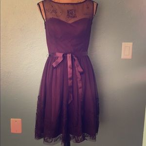 Purple cocktail dress